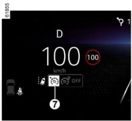 61855 D 100 100 km/h OFF ⑦