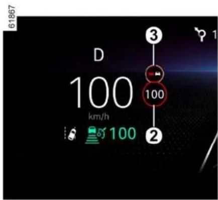 61867 D 100 km/h ③ 100 ②