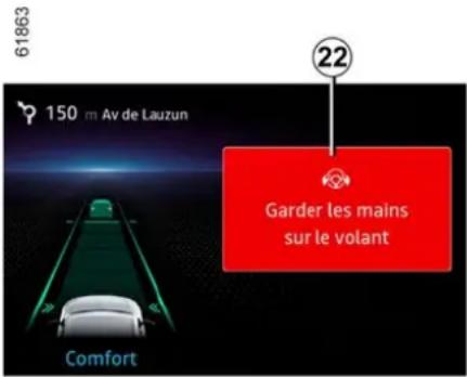RENAULT Captur (2024) - opozorilo "Drži roke na volanu" - 1