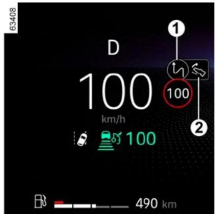 63408 D 100 km/h 100 ① ② 100 490 km
