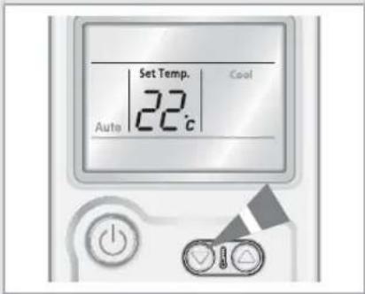 Set Temp. Cool 22°C Auto
