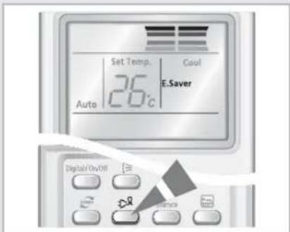 Set Temp. Cool 26°C E.Saver Auto Digital On/OFF Balance