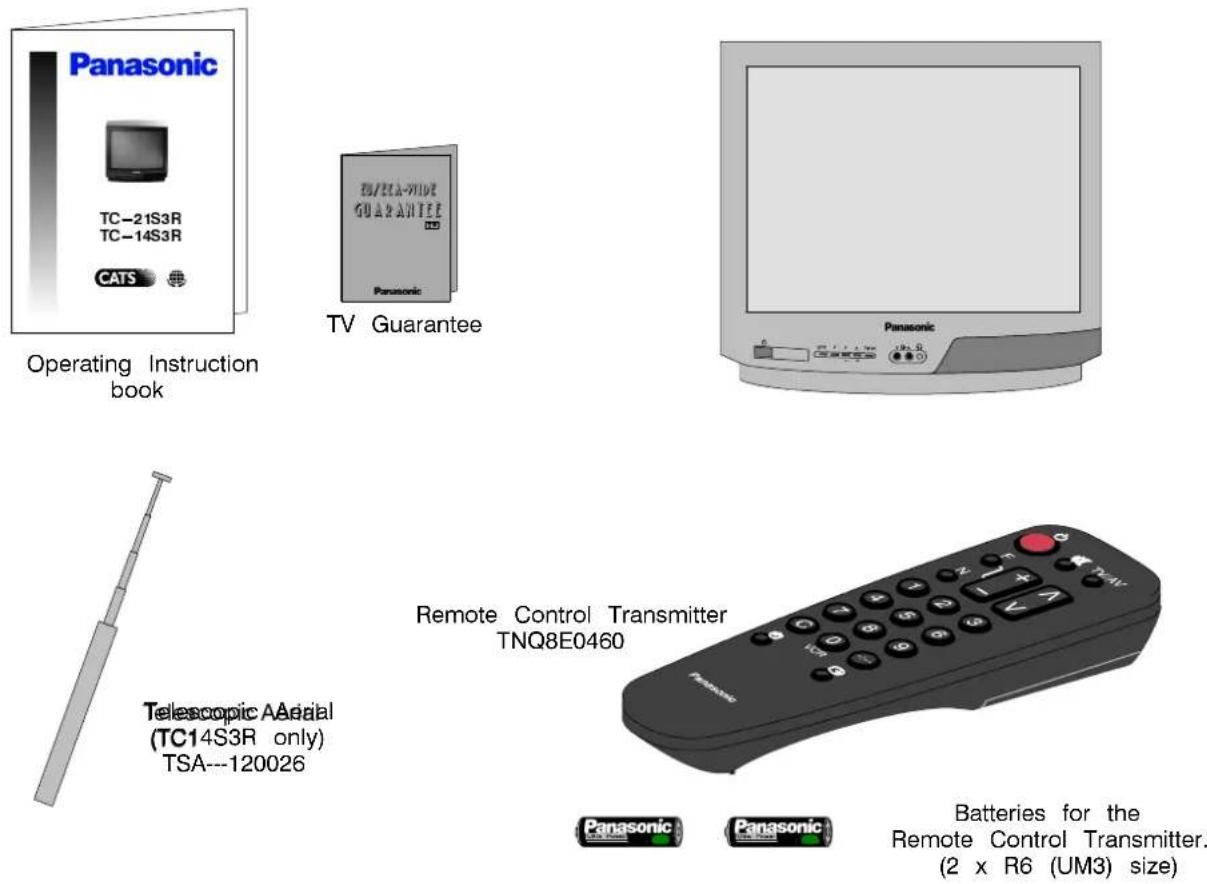 PANASONIC TC-14S3RL - BROWN : LIVE - 1