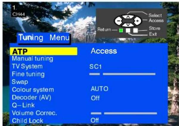 PANASONIC TX-25CK1F - TUNING --- AUTOMATIC TUNING PROCESS (ATP) - 4