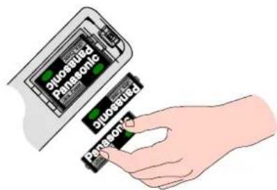 PANASONIC TX-21CK1FB - Remote control unit batteries - 1
