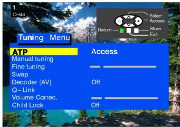 PANASONIC TX-21CK1FB - TUNING --- AUTOMATIC TUNING PROCESS (ATP) - 2