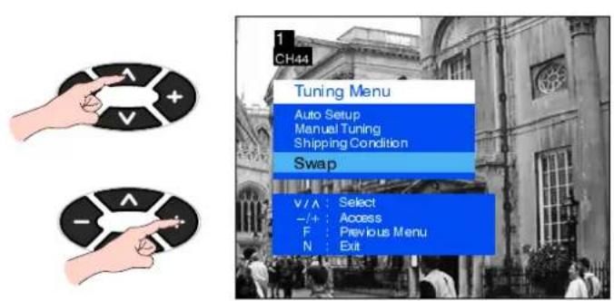 PANASONIC TX-14S3TW - Swap programmes - 1