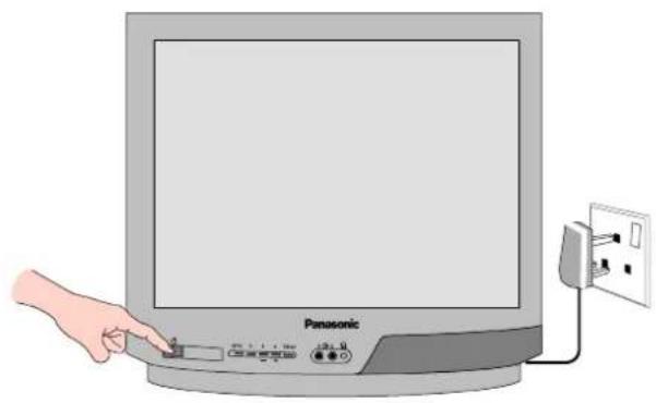 PANASONIC TX-14S3TW - USING A VCR AND SATELLITE RECEIVER - 3