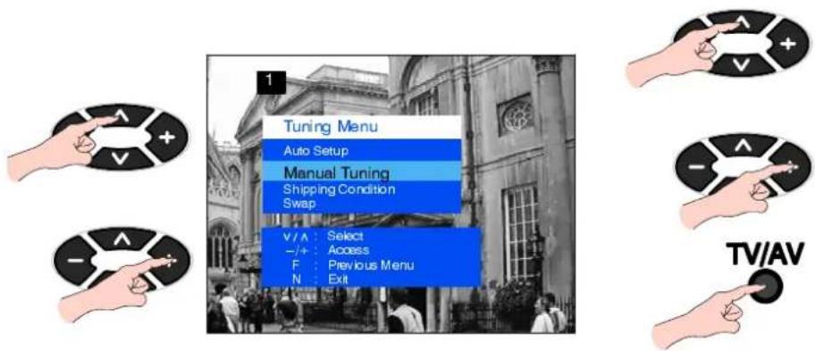 PANASONIC TX-14S3TW - Manual Tuning - 2