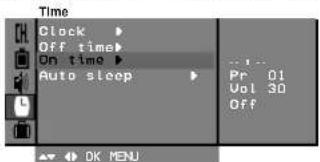 LG 29FC1BLX - Установка On/Off таймера - 1