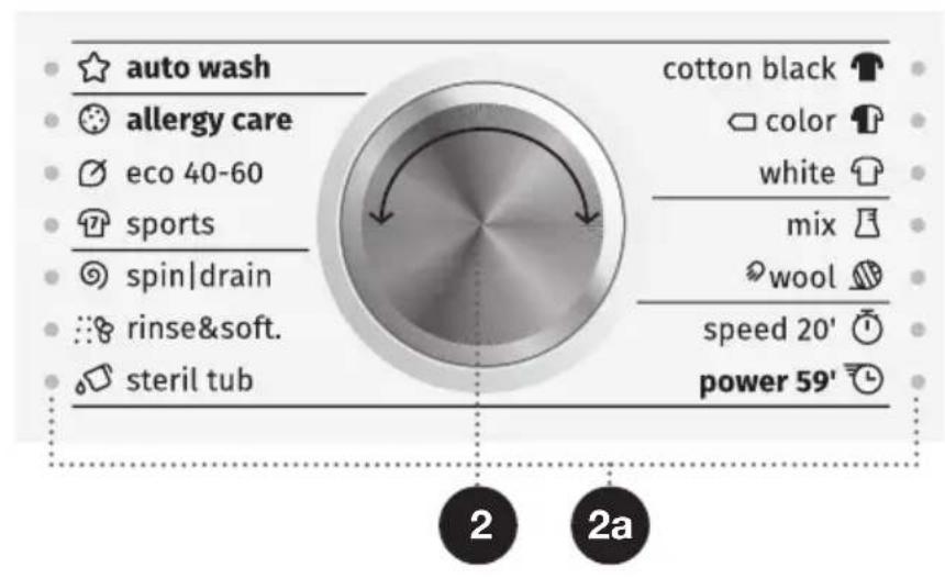 GORENJE WA744 - HAPI 3: ZGJEDHJA E PROGRAMIT TË LARJES - 1
