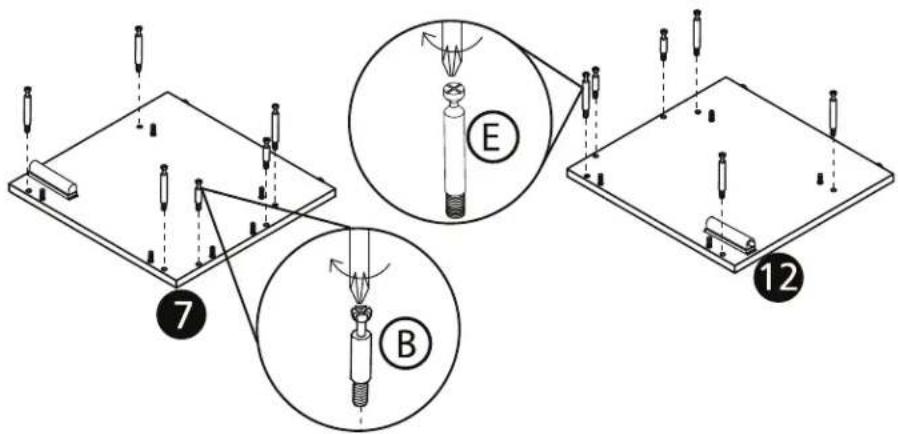 Diagram illustrating a three-step electrical experiment with labeled components and light bulb setup