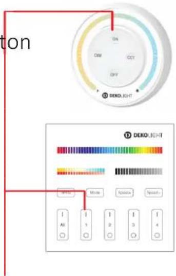 ton ON DIM OFF DEKO LIGHT DEKO LIGHT White Mode Noise Speed- All 1 2 3 4