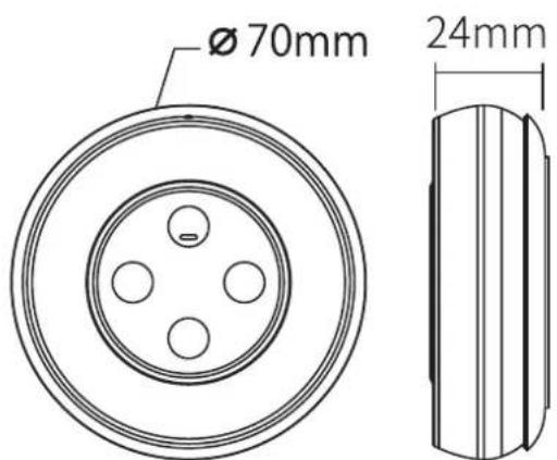 Ø 70mm 24mm