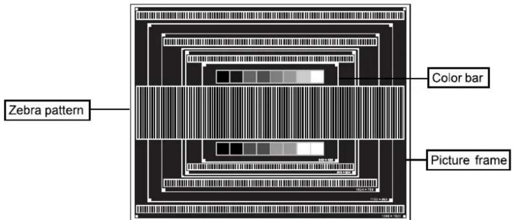 Zebra pattern Color bar Picture frame