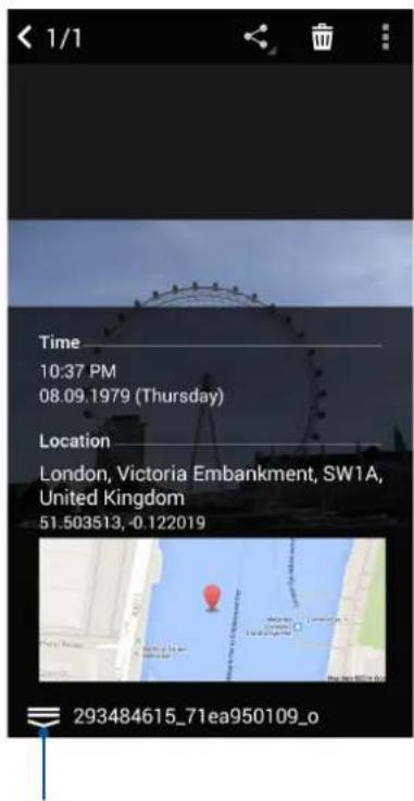ASUS ZenFone 5 A502CG - Viewing the photo location - 1