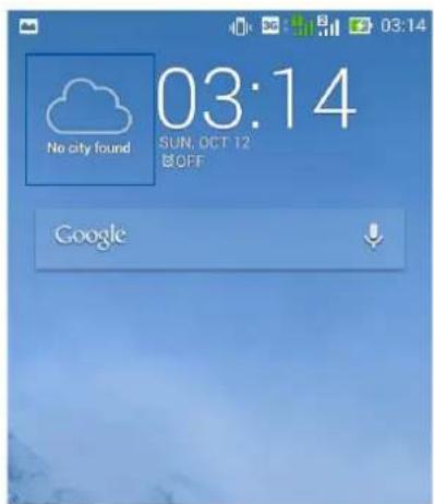 ASUS ZenFone 5 A502CG - Getting the weather updates - 1