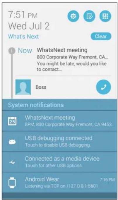 ASUS ZenFone 5 A502CG - Start event alert - 2