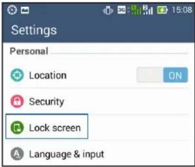 ASUS ZenFone 5 A502CG - Customizing your lock screen - 1