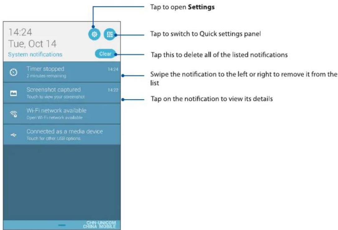ASUS ZenFone 5 A502CG - System notifications - 1