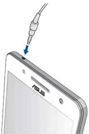 ASUS ZenFone 5 A502CG - Connecting the audio jack - 1