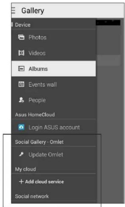 ASUS ZenFone 5 A502CG - Viewing files from your social network or cloud storage - 2