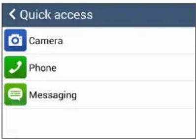 ASUS ZenFone 5 A502CG - Customizing the quick access buttons - 1