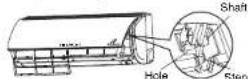 HITACHI RAS-10LH1 - How to Attach the Front Cover - 3
