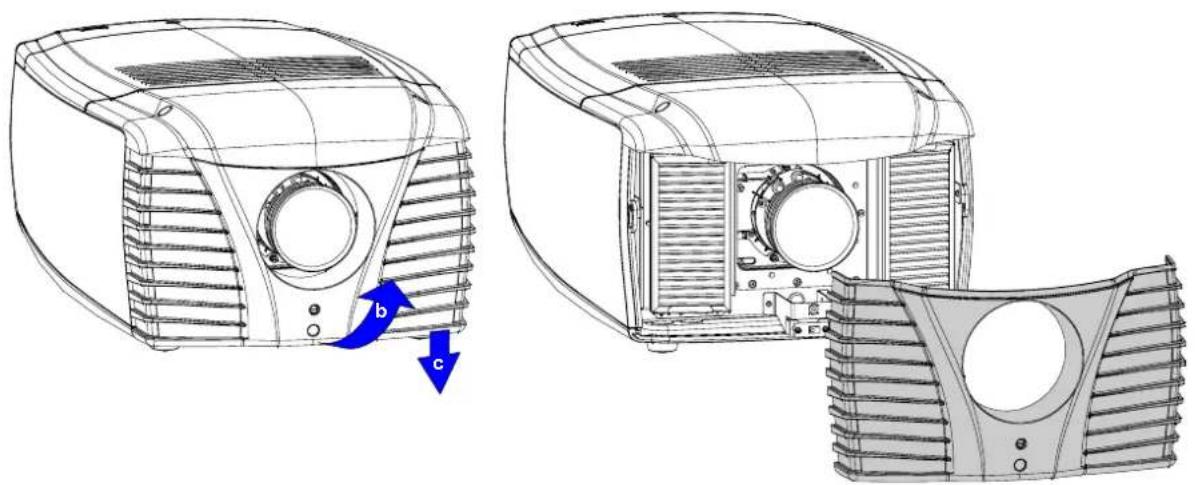 Barco R9861071 - Howtoremovethefrontcover - 2