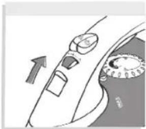 Dijagram bočnog profila automobila koji prikazuje točak i instrument tablu (bez teksta ili simbola)