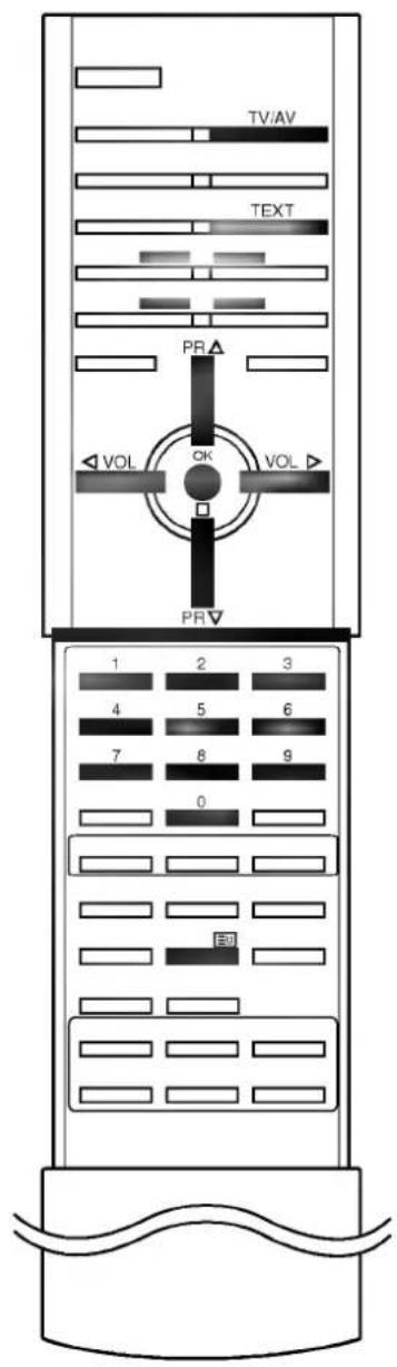 LG RT-44SZ21RB - Programming a colour button in LIST mode - 1