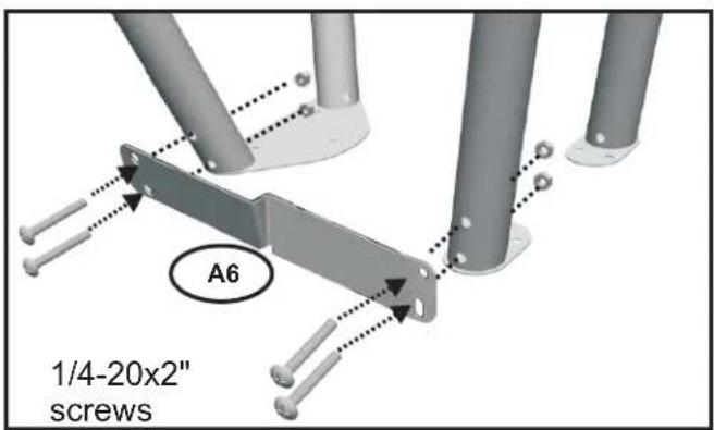 A6 1/4-20x2" screws