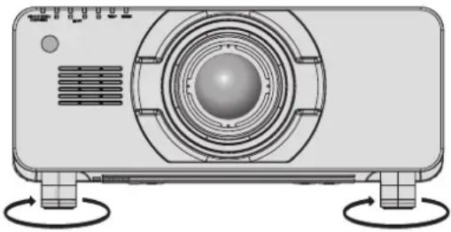 PANASONIC PT-DW17KEJ - Adjusting adjustable feet - 1