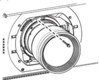 PANASONIC PT-DW17KEJ - Attaching the projection lens - 2