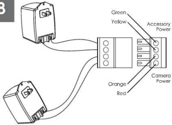 Moog Videolarm IRM7TN-3 - Make the appropriate male and female connections. - 1