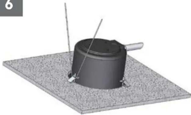Moog Videolarm IRM7TN-3 - Add the safety wire to the flex conduit or continue to the next step. - 1