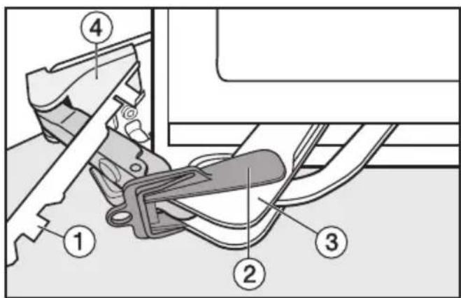 MIELE K14820 SD - Avlägsna dörrdämparen - 2