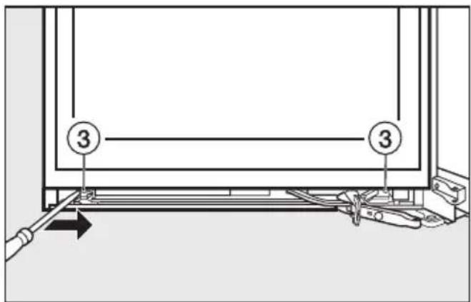 MIELE K14820 SD - Ändra dörrupphängning - 4