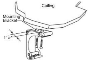 Ceiling Mounting Bracket 1 1/2"