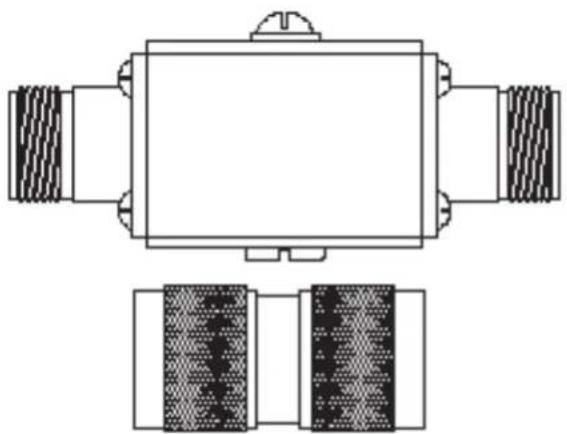 Brocade ML-1499-10JK-01R - ML-1499-LAK2-01R Lightning Arrestor Kit with N Male to N Male Barrel Adapter - 1