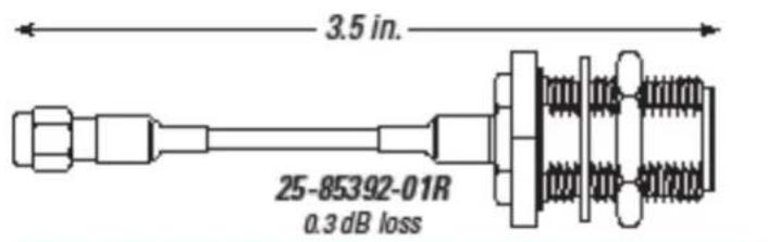 3.5 in. 25-85392-01R 0.3 dB loss