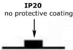 IP20 no protective coating