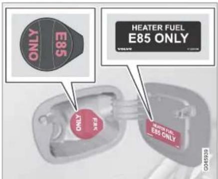 HEATER FUEL E85 ONLY X7NO E85 F915 HEATER FUEL E85 ONLY