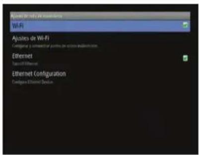 Ajustes de Wi-Fi Wi-Fi Ajustes de Wi-Fi Configuration: a suboptimal point on access authentication. Ethernet Transportation Ethernet Configuration Configuration Ethernet Device