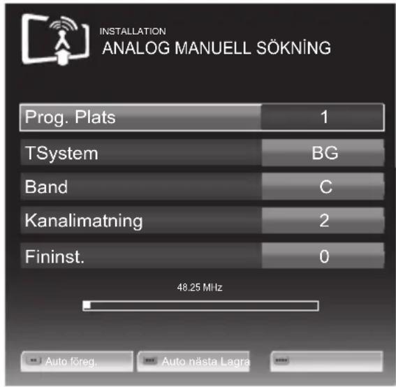 GRUNDIG 46 VLE 7139 BR - Ställa in tv-kanalerna genom att ange kanalnummer - 1