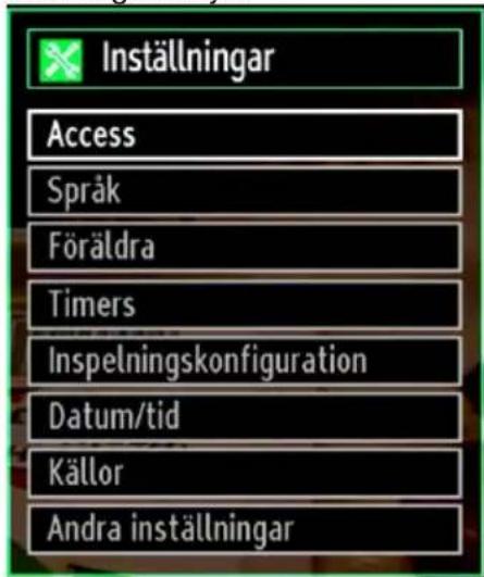 Luxor LED550FHD - Konfigurering av din TV:s inställningar - 1