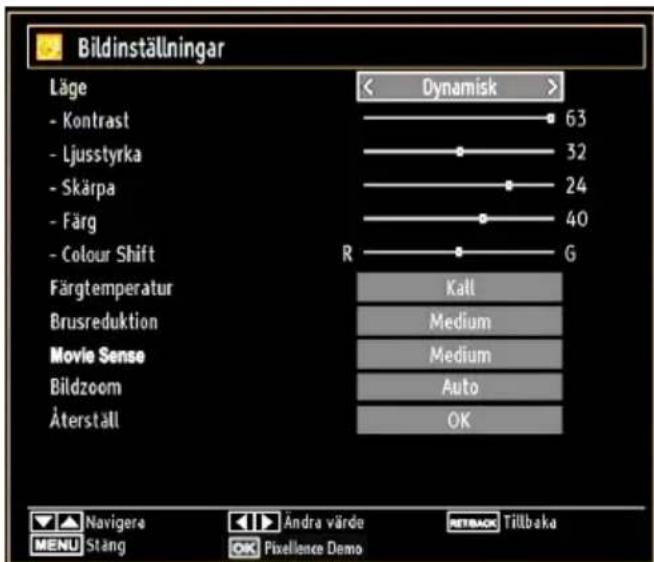Luxor LED550FHD - Konfigurering av bildinställningar - 1