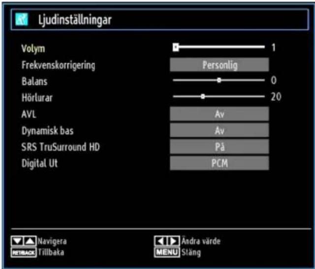 Luxor LED550FHD - Konfigurering av ljudinställningar - 1