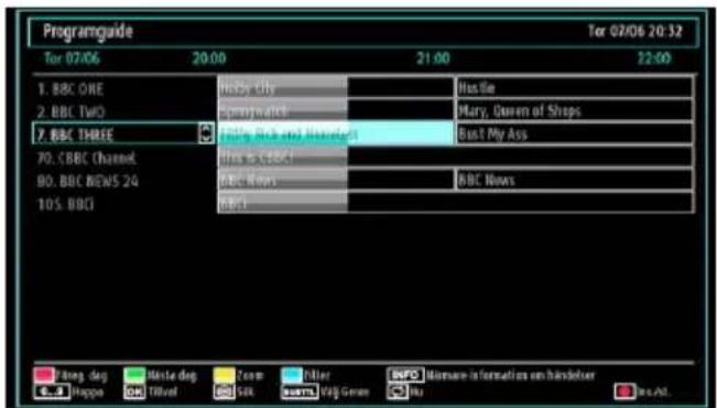 Luxor LED550FHD - Visa elektroniska programguiden (EPG) - 3