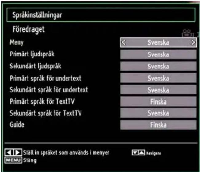 Luxor LCD40LXC - Språkinställningar - 1